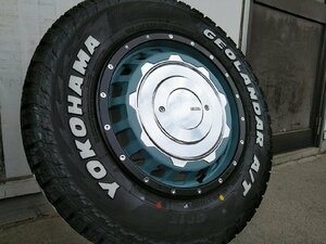 ジムニー JB64 JB23 タイヤホイール ヨコハマ ジオランダー A/T G015 185/85R16 ホワイトレター 16インチ SwaGGer