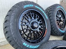 プラド（TZ-G含）ハイラックス FJ 18インチ MONSTA MUDWARRIOR 265/60R18 or 285/60R18 ホワイトレター 4本セット 1台分_画像6