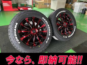 今だけ即納 残りわずか!! ハイエース200系 ヨコハマ ジオランダー AT 215/65R16 ホワイトレター BD12 16インチ