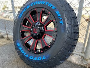 タイヤホイールセット 16インチ TOYO オープンカントリー MT 225/75R16 RAV4 デリカD5 エクストレイル 4本セット DeathRock