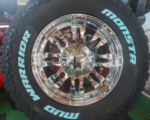 LEXXEL Balano ジープ JK JL ラングラー MONSTA MUDWARRIOR 265/65R17 265/70R17 タイヤホイール17インチ ホワイトレター