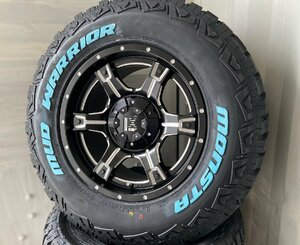 ハイラックス 150 120 プラド サーフ H3 FJ モンスタータイヤ マッドウォーリアー 265/65R17 265/70R17 OutLaw 17インチ ホワイトレター