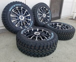 車検対応 Bounty Collection BD12 200系ハイエース MUDSTAR マッドスター 215/65R16 109/107 新品タイヤホイール 16インチ ホワイトレター