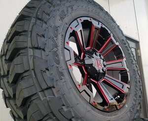 レッド LEXXEL DeathRock サーフ プラド ハイラックス H3 FJ 17インチ トーヨー オープンカントリーMT 265/65R17 265/70R17