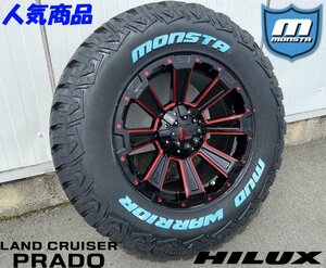 新色 LEXXEL【DeathRock】サーフ プラド ハイラックス H3 FJ 17インチ MONSTA MUDWARRIOR 265/65R17 265/70R17 ホワイトレター