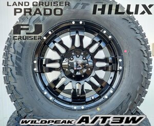 LEXXEL Balano サーフ FJクルーザー プラド ハイラックス 17インチ ファルケン WILDEPEAK A/T3W 265/65R17 265/70R17