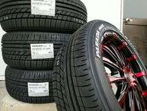 サマータイヤ ヨコハマ PARADA 225/50R18 ホワイトレター ハイエース200系 タイヤホイール 新品4本セット 車検対応 18インチ BD12_画像9