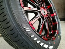 人気 タイヤホイール 新品4本セット 200系ハイエース 225/50R18 ヨコハマ パラダ ホワイトレター 車検対応 18インチ BD12_画像8