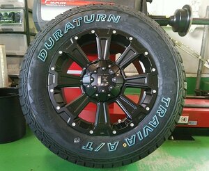 ハイエース レジアスエース 200系 タイヤホイール 16インチ DeathRock デスロック デュラターン AT 215/70R16 アウトラインホワイトレター