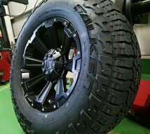 150プラド タイヤホイール 17インチ DeathRock ファルケン ワイルドピーク AT3W 265/70R17 新品4本セット_画像4