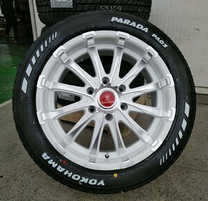 ヨコハマ パラダ ホワイトレター 225/50R18 ハイエース200系 HIACE タイヤホイール 車検対応 バン規格適合 18インチ BD12