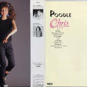 LP★クリス1st/プードル(帯付,見本盤/ビクター,VIH-28167,￥2,800,'84)★Chris/POODLE/invitation/鈴木慶一の画像2