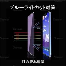 iPhone 12Pro / iPhone 12 ブルーライトカット全面保護強化ガラスフィルム_画像2