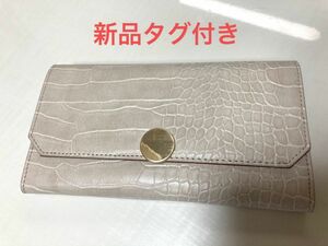 【未使用】MUMU 長財布　クロコ型押し