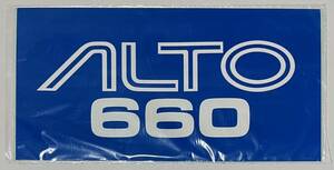  Alto 660 Suzuki original decal sticker not for sale SUZUKI ALTO 660 new car exhibition plate for decal 