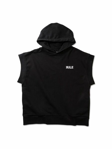 rule the fate logo embroidery Sleeveless hoodie