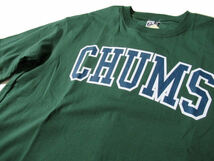 チャムス/CHUMS　オーバーサイズドチャムスカレッジＴシャツ リサイクルコットン 大きめＴシャツ CH01-2180 ダークグリーン Lサイズ_画像2