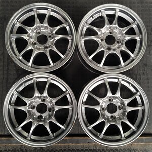 管理番号：S2-164【4本価格】【15x6.5J 4x100 ET+36 ハブ73】MODERN・軽カー コンパクトカー等・直接引取可能・下取り可能