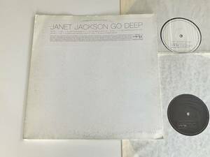 【UKプロモ2×12inch】Janet Jackson/Go Deep (Thunder Mix,Bonus Beats,Spiritual Flute,5REMIX)VIRGIN AMERICA VSTDJ1680 98年PROMO ONLY