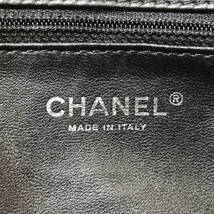 【良品】CHANEL（シャネル）　チェーンショルダー　本革　レザー　ブラック　黒　ショルダーバッグ　可愛い　レディース　【送料無料】372_画像5