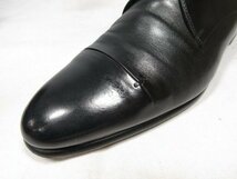 HH 美品 【ベルルッティ BERLUTI】 0122 外羽根 ドレスシューズ 紳士靴 (メンズ) size9 ブラック ◎18MZA2527◎_画像4