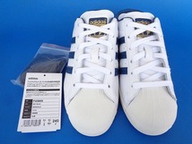 12355 24■新品 箱 21年製 adidas superstar 80s MULE アディダス スーパースター ミュール クロッグ サンダル スニーカー 紺 24 FX5859_画像3