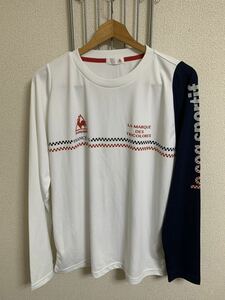 ［le coq sportif］ ルコックスポルティフ　長袖スポーツウェア　白系　Lサイズ Y188