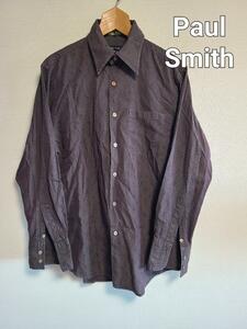 ポールスミス Paul Smith シャツ 長袖 PS ダマスク柄 総柄 M