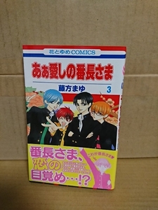 白泉社/花とゆめコミックス『あぁ愛しの番長さま＃３』藤方まゆ　初版本/帯付き　ページ焼け