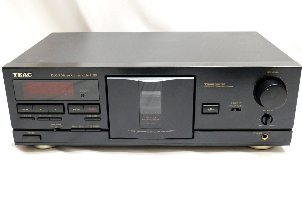 C5)TEAC 3ヘッドオートリバースカセットデッキ R-919X 再生OK 現状品
