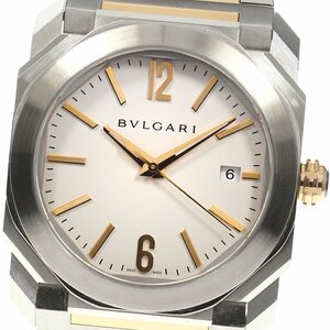 ★箱付き【BVLGARI】ブルガリ オクト ソロテンポ デイト BGO38S 自動巻き メンズ_740832【ev10】