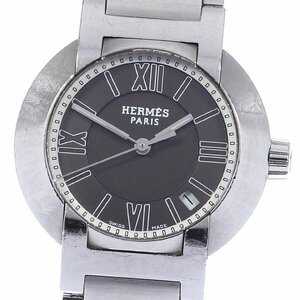 ☆訳あり 【HERMES】エルメス ノマード デイト No1.210 オートクォーツ レディース_741386【ev20】