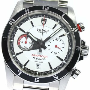 チュードル TUDOR 20550N グランツアー クロノ フライバック デイト 自動巻き メンズ 良品 箱・保証書付き_741370【ev15】