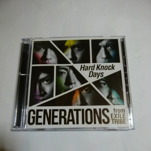 GENERATIONS Hard Knock Days 初回盤　CD＋DVD シングル　EXILE