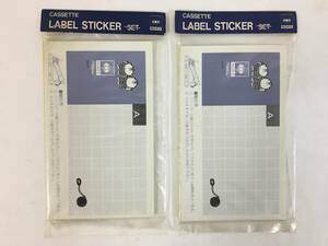 ●○V144 未開封 SONY CASSETTE LABEL STICKER SET PRISONER No.13201-2 カセットラベルステッカーセット 2個セット○●