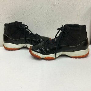 ナイキ 130245-062 96年 AIR JORDAN 11 HIGH BRED エア ジョーダン 11 BLACK-TRUE RED-WHITE  箱付 609 スニーカー 27.0cmの画像6