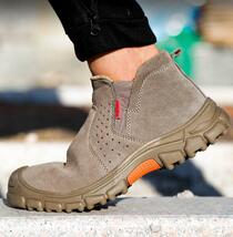 新入荷 　作業靴 安全靴 メンズ 鋼先芯 つま先保護 滑りにくい 踏み抜き防止 スニーカー 軽い 通気 女性サイズ対応 おしゃれ23.5cm~27.5cm_画像4