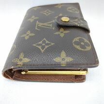 ルイヴィトン　二つ折り財布　ポルトモネビエヴィエノワ　モノグラム　M61663　がま口　LOUIS VUITTON　中古　◆3111/藤枝インター店_画像4