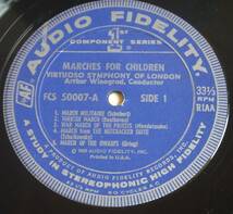 MARCHES FOR CHILDREN Cond. Winograd　米Audio Fidelity 子供のための行進曲集 軍隊行進曲 トルコ行進曲 ヒッチコック劇場のテーマ 他_画像9