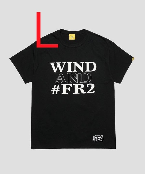 新品未開封品 WIND AND SEA × FR2 Tシャツ 黒 BLACK ( L ) WDS