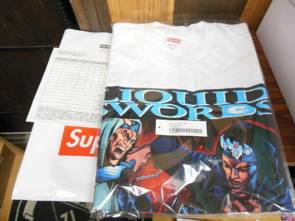 新品未開封 納品書付き SUPREME Liquid Swords Tee ホワイト Tシャツ WHITE 白