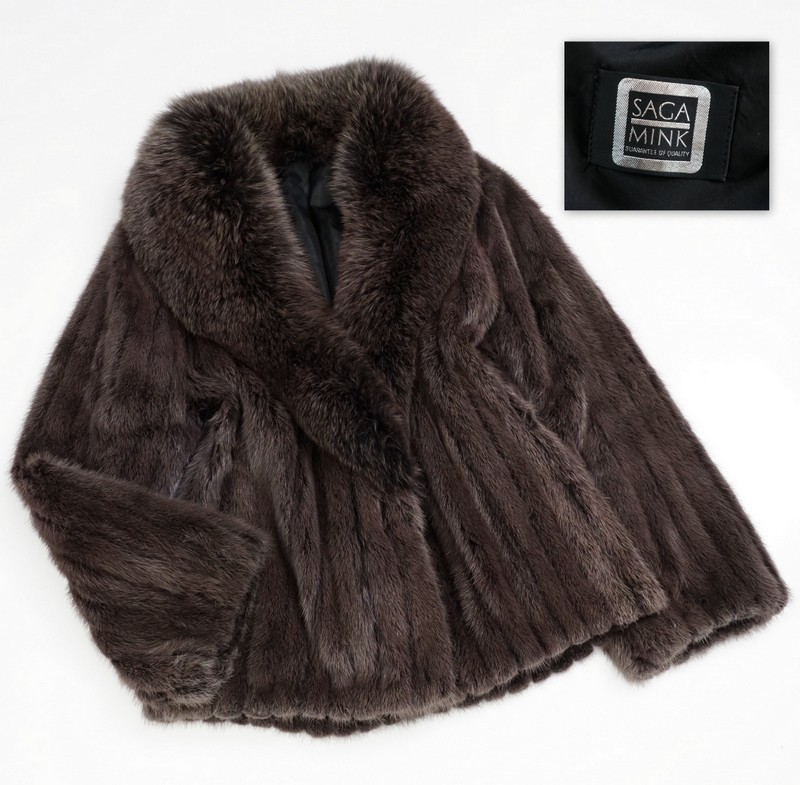 最高 【定価140万】新品 金 SAGA MINK ブラックミンク サガミンク