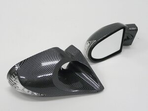 BE FREE Silvia S15 LED turn signal attaching aero mirror black carbon type K6