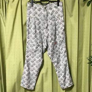  new goods! mercibeaucoup, ( mercibeacoup ) monkey L total pattern pants gray (3) | Mens men's floral print flax hemplinenGRAY hempei net 