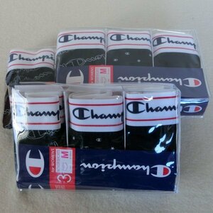Champion 9枚【M】ボクサーショーツ 0149 CW6EU701D C/# 2 Hanes ヘインズ ストレッチ素材 お買得 (黒1 2柄各1枚)×3PA