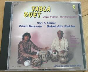  中古CD Tabla Duet Son & Father Zakir Hussain Ustad Alla Rakha アラ・ラカ ザキール・フセイン タブラ インド古典音楽　ラーガ