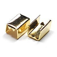 アクセサリーパーツ 金具 ツメ付ひも留めゴム留め金具 Ｍサイズ 16KG金メッキ 金色 ゴールドカラー １０コ入り ＮＯ３_画像3