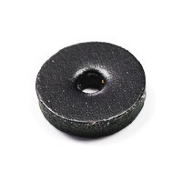 皮パーツ 丸ドーナッツ形 黒 ブラック 外径１５ｍｍ 穴径３ｍｍ 皮の厚み３ｍｍ レザーパーツ