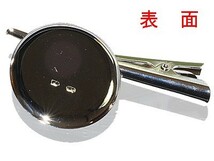 アクセサリーパーツ 金具 くちばしクリップ＆ブローチピン お皿３８ｍｍ クリップ７２ｍｍ 銀色 ロジウムメッキ ２コ入り_画像1