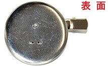 アクセサリーパーツ 金具 クリップ＆ブローチピン 大きなお皿４６ｍｍ クリップ６０ｍｍ 銀色 ニッケルメッキ ２コ入り_画像2